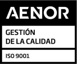 Logotipo AENOR Gestión de la Calidad ISO 9001